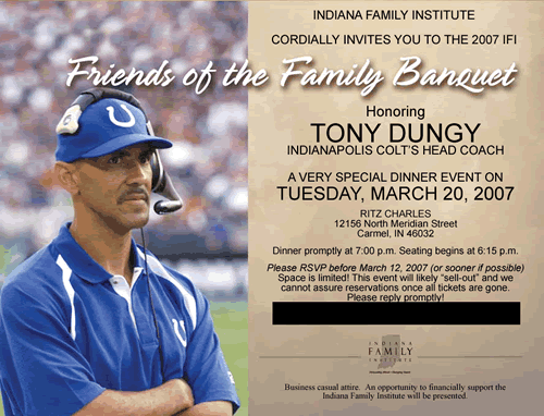 IFI 2007 banquet Tony Dungy