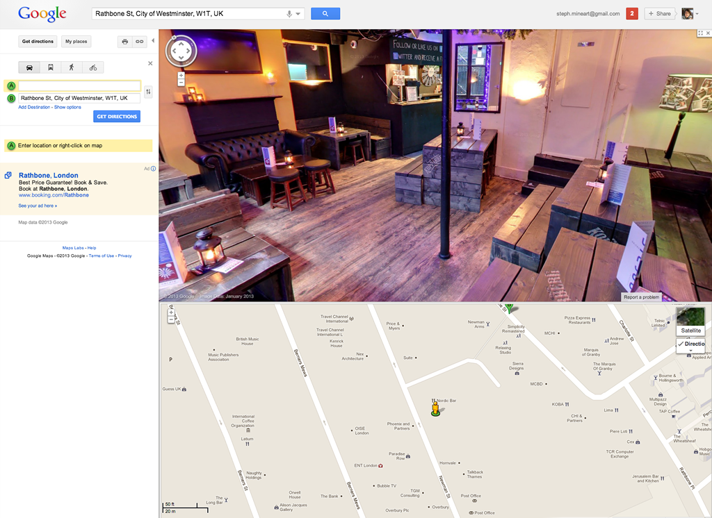 Nordic Bar in Google Street View