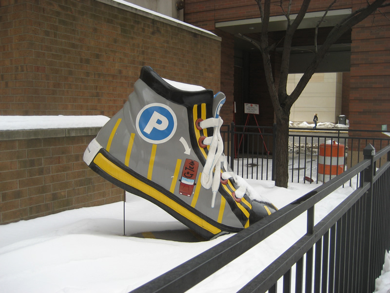 Pacer's Giant Shoe