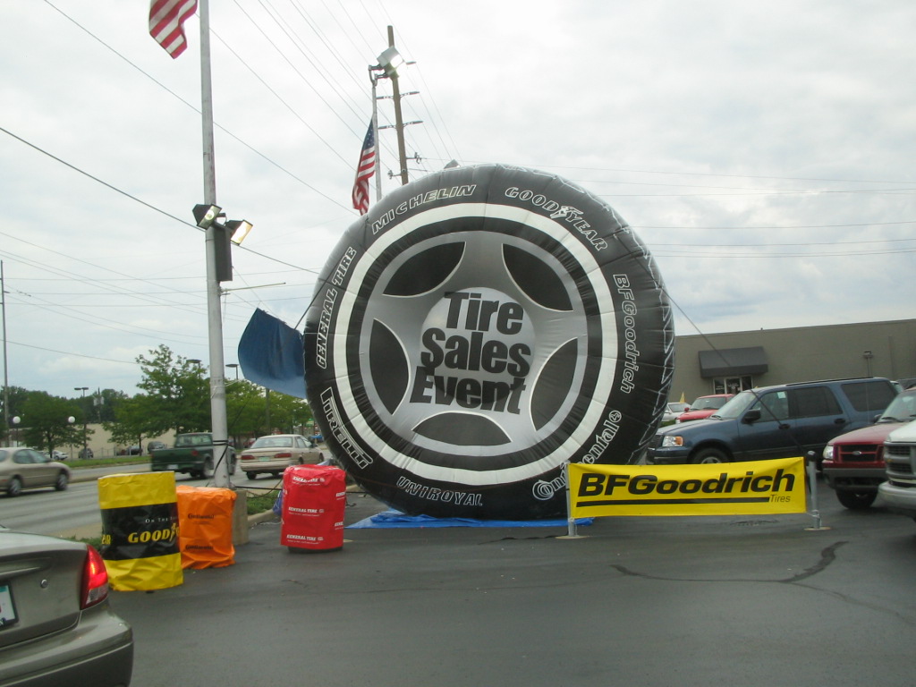 Giant Inflated Tire