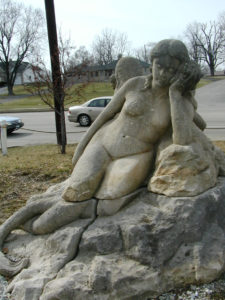 Giant Stone Mermaids