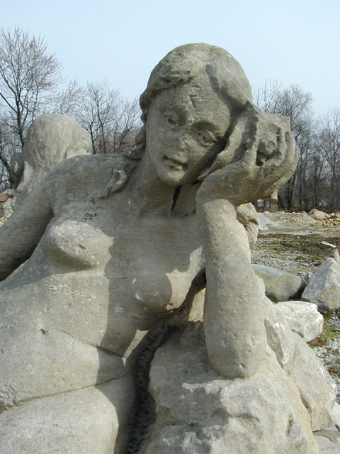 Giant Stone Mermaids