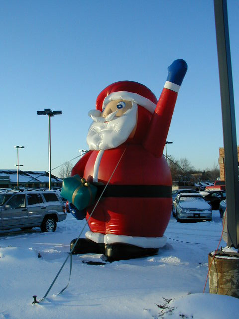 Giant Inflated Santas