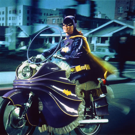 Bat Girl On Bat Cycle