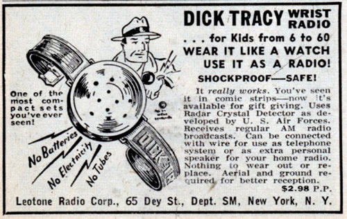 Dick Tracy Watch Ad