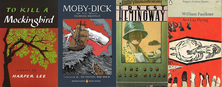 Covers of Famous Novels