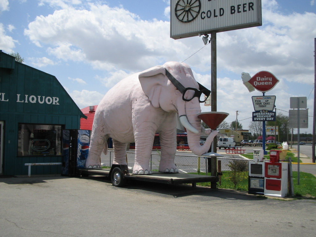 Giant Pink Elephant Fortville