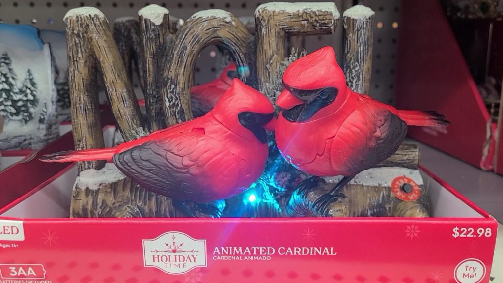 Animated Gay Cardinal Couple Christmas Decor
