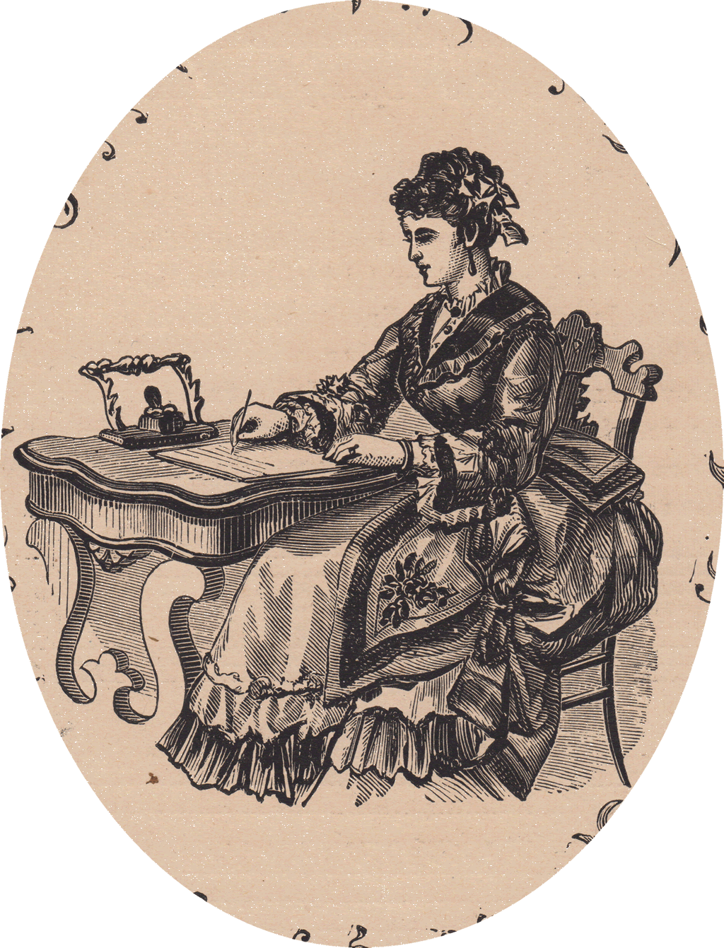 Female Writer from Hill's Manual of Social Business Forms