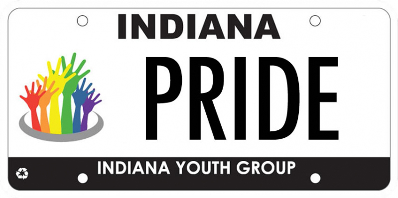 Indiana Youth Group License Plate