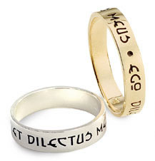 Our Wedding Rings - Latin Poesy Rings
